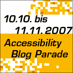 Logo der Blogparade zum Thema Accessibility