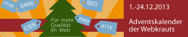 Webkrauts-Adventskalender 2013