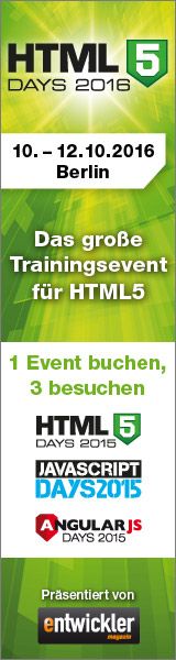 Die HTML5-Days finden vom 10. bis 12. Oktober in Berlin statt.