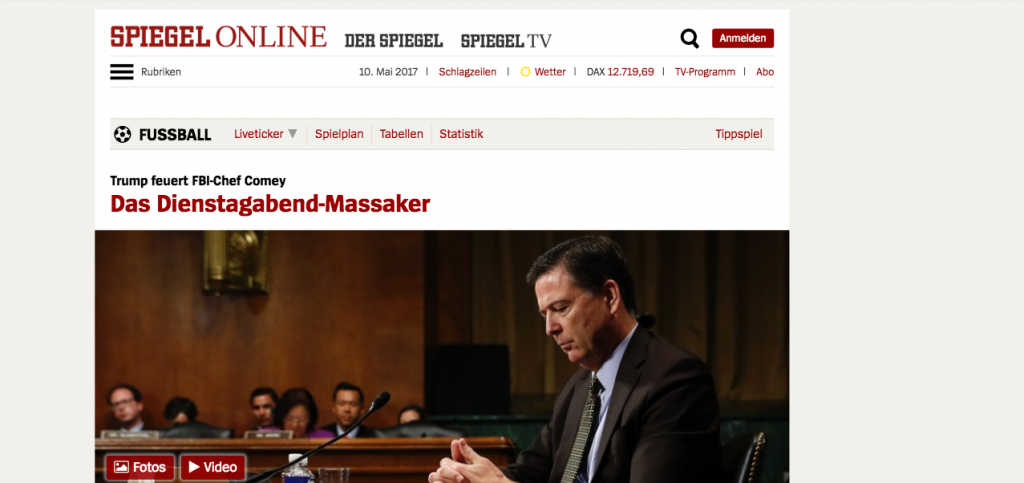 Screenshot von Spiegel Online ohne Werbung